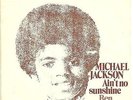 MICHAEL JACKSON Ain't no sunshine GERMAN UNIQUE PS RARE FROM 1972