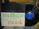GERRY MULLIGAN - MULLIGAN MEETS MONK JAZZ LP DEEP GROOVE RIVERSIDE RLP-12-247
