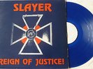 SLAYER - REIGN OF JUSTICE - BLUE VINYL ALBUM