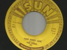 ROCKABILLY- DICK PENNER-  YOUR HONEY LOVE  /  CINDY LOU --HEAR BOTH- 1957 SUN