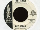 PAT VEGAS That Smile on Unity Promo Northern Soul 45 Hear