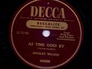 DOOLEY WILSON, As Time Goes By & Knock On Wood, CASABLANCA, Decca 40006, '43