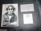 THE BEATLES JOHN LENNON MOUNTED PICTURE & FACSIMILE AUTOGRAPH GRAND LTD. EDITION