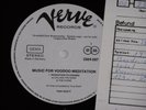 TONY SCOTT -Music For Voodoo Meditation- LP Verve Promo Archiv-Copy mint