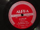 RARE GREEK ETHNIC MUSIC 78 RPM   ALPHA RECORD CO. #2805 A. POGGI P. Nicholaou