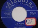 THE CHARMERS: All Alone / Johnny My Dear ALADDIN Soul R&B 45 Rare HEAR