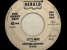Killer DJ Lightnin Hopkins R&B Jump Blues Mover 45 Lightnin Hopkins Let's Move
