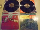 THE EAGLES Double Vinyl LP LIVE with insert sleeves and POSTER EX