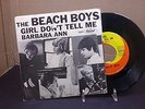 Beach Boys 45 record + cover, 