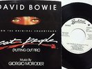 DAVID BOWIE usa 45 CAT PEOPLE rock PROMO / WHITE LABEL BACKSTREET EX EX 45 rpm v