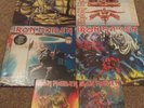 2 IRON MAIDEN VINYL LPS ,,PIECE OF MIND ,THE NUMBER OF THE BEAST and others lot