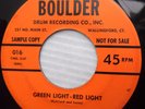 BOB SHANZ 1960 teen bopper 45 GREEN LIGHT RED LIGHT / ONE SODA on BOULDER e7674