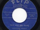 HEAR - RICHARD BERRY - HAVE LOVE WILL TRAVEL - USA FLIP ORIGINAL MOD/R&B RARE