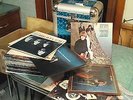RARE Blue Metallic DJ LP carry case 50+ albums Beatles Doors Pink Floyd Zeppeli