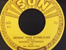 Sun Records #211 Nm 45 Malcolm Yelvington Drinkin' Wine Spodee-O-Dee