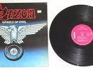 SAXON Wheels Of Steel RECORD LP VINYL 80's HEAVY METAL 1981 Import NWOBHM