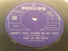 LA DE DA'S - Don't You Stand In My Way - 1966 NEW ZEALAND PHILIPS 45 - FREAKBEAT
