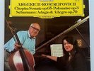 DGG 2531 201 STEREO LP ARGERICH ROSTROPOVICH CHOPIN SCHUMANN SONATA NM