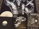 Chris Moyen Art Book with ARCHGOAT / INCANTATION SPLIT LP w/ Blasphemy FLAG