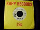 LENNY WELCH The Right To Cry NORTHERN SOUL DJ Promo 45 on KAPP Hear