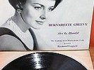 BERNADETTE GREEVY Very Rare AIRS BY HANDEL Argo UK vinyl LP ZRG 501