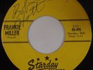 FRANKIE MILLER: Rain Rain / Baby Rocked Daddy ’59 STARDAY Rockabilly OG 45 Hear
