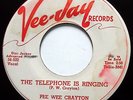 PEE WEE CRAYTON 45 Telephone Is Ringing  A Frosty Night PROMO Doo Wop R&B bb3407