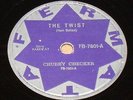 CHUBBY CHECKER 1961 The Twist/ Let´s twist again 10” RARE 78 RPM BRAZIL