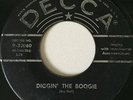 ROY HALL ROCKABILLY ON STOCK DECCA LABEL DIGGIN THE BOOGIE /THREE ALLEY CATS