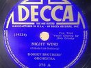 Dorsey Brothers, Bob Crosby voc, NIGHT WIND/DINAH 1935 pre war jazz Decca 376 E
