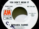 TOWANDA BARNES - HEAR IT - PROMO - YOU DON'T MEAN IT / FIND SOMEONE TO LOVE