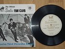 BEATLES - 3rd Xmas Fan Club FLEXI Disc +  Cover - 1965 Ex 