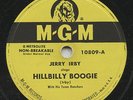 HEAR - Rare Country Bopper 78 - Jerry Irby - Hillbilly Boogie - MGM # 10809