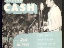 RECORDS - COUNTRY EP 45s JOHNNY CASH SINGS HANK WILLIAMS  EXC Sun EPA 111 195?