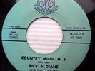 RICK & DIANE Let it be me Country music D.J obscure TEEN Popcorn DUET 45 e6141