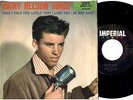 RICKY NELSON - Be Bop Baby - His FIRST Picture Sleeve