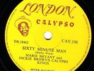 V.RARE MARIE BRYANT UK CALYPSO 78  SIXTY MINUTE MAN / SUEDE SHOES  LON CAY 106 E