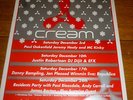 Original A3 Cream Liverpool Nightclub Poster