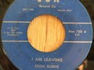 EDDIE BURNS blues r&b soul 45 I Am Leaving / You Better Cut That Out   VON