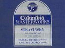 288c.  Igor Stravinsky - Duo Concertant - Columbia Royal Blue #199 AUTOGRAPHED