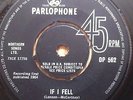 BEATLES If I Fell / Tell Me Why  UK EXPORT with SOLD IN UK SIUK