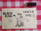 BLACK FLAG, Circle Jerks, Wasted Youth - Punk Flyer 8/21/81 Punk artifact KBD
