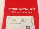 Pet Shop Boys Inner Sanctum -  Royal Opera House programme NEW Plus Ticket Stub