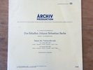 RARE PIERRE FOURNIER ARCHIV BACH CELLO SUITES 1 & 2 MONO LP