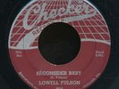 45bs-Blues -CHECKER 804-Lowell Fulson