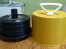 Vtg Gold Disk-Go-Case 45 RPM 7