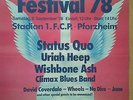 STATUS QUO - WISHBONE ASH - URIAH HEEP  OPEN AIR   1978   orig. Concert Poster