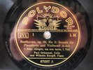3x 78rpm PAUL GRUMMER & KEMPFF: BEETHOVEN Cello Sonata - RARE POLYDOR