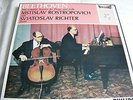 BEETHOVEN SONATAS FOR PIANO and CELLO, ROSTROPOVICH, RICHTER,1ST PHILIPS,STEREO.