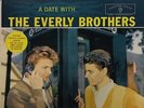 The Everly Brothers - A Date With  RARE ORIG 1960 Canada Vinyl LP w/ uncut cards